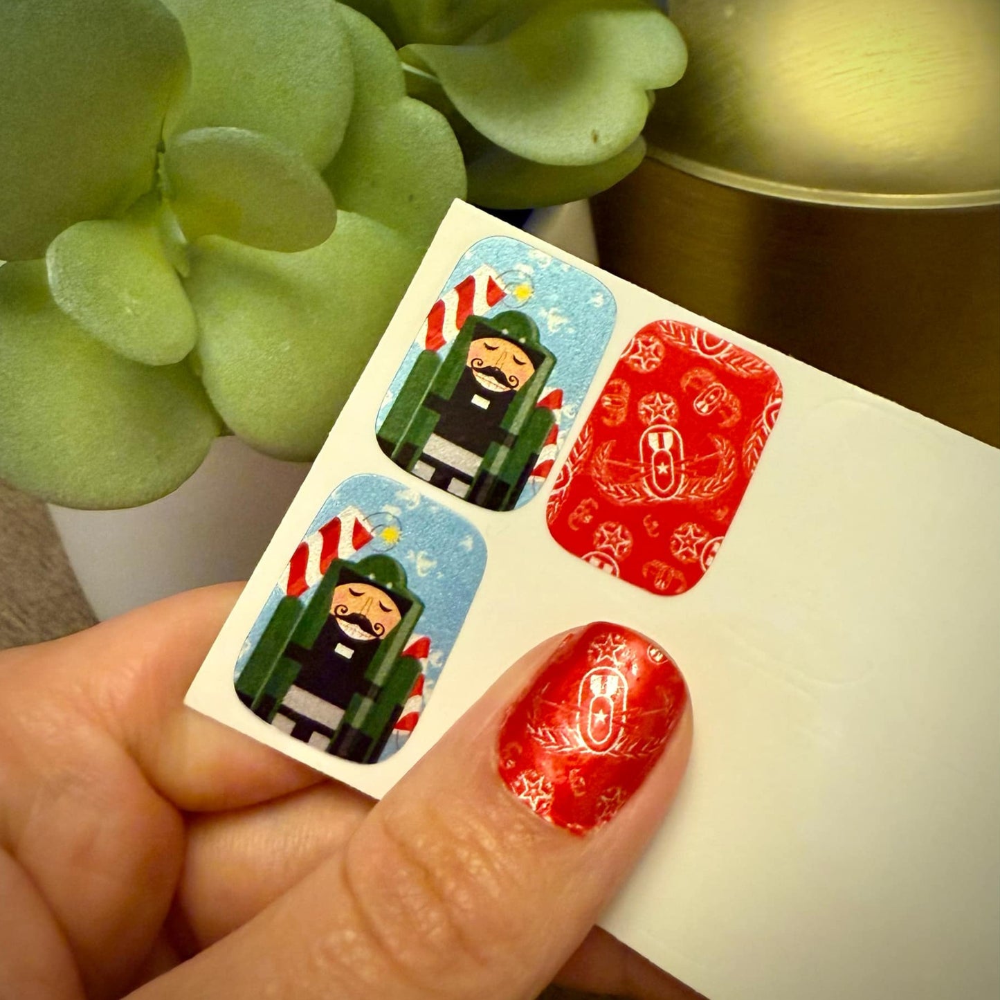 Nail Art Strips - "EOD Nutcracker"