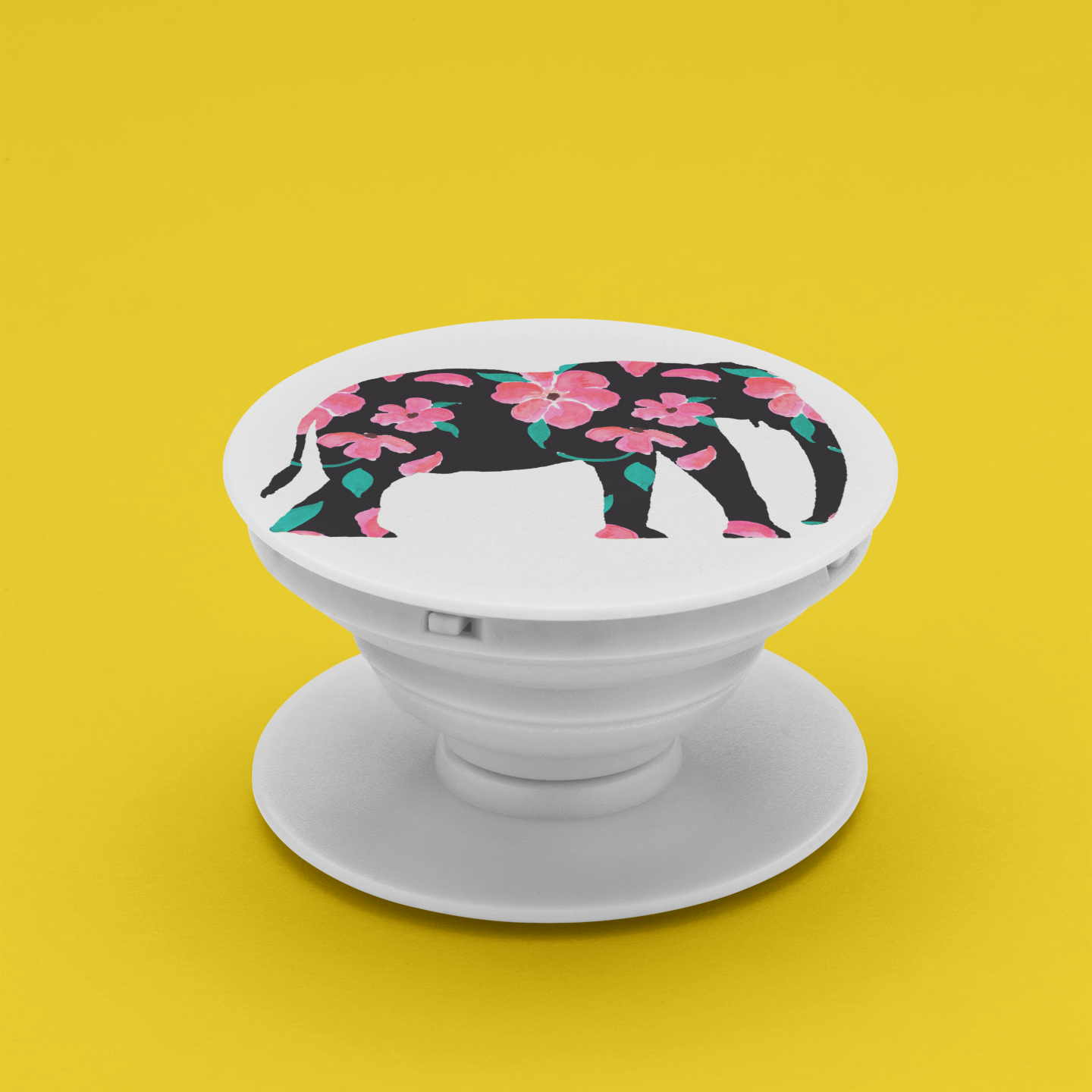 Pink Petal Elephant Phone Grip/Stand