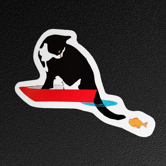 Piper-Pipes Gone Fishing Vinyl Sticker/Decal