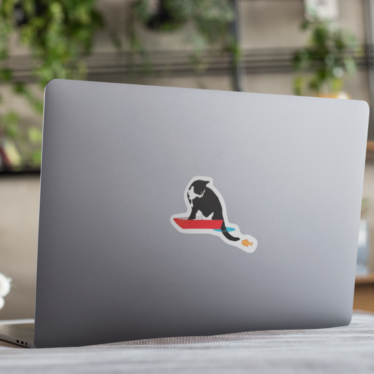 "Piper-Pipes' Gone Fishing" Vinyl Sticker/Decal