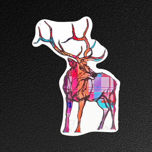 Vinyl Sticker/Decal - "Preppy Elk"
