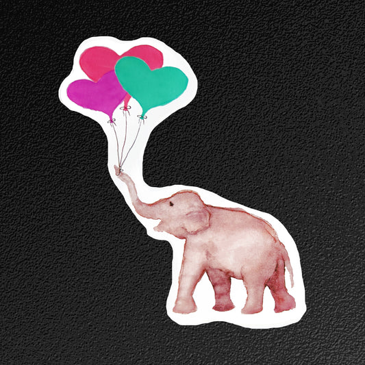 Vinyl Sticker/Decal - "Pure Joy" (Mint Balloon Bouquet)