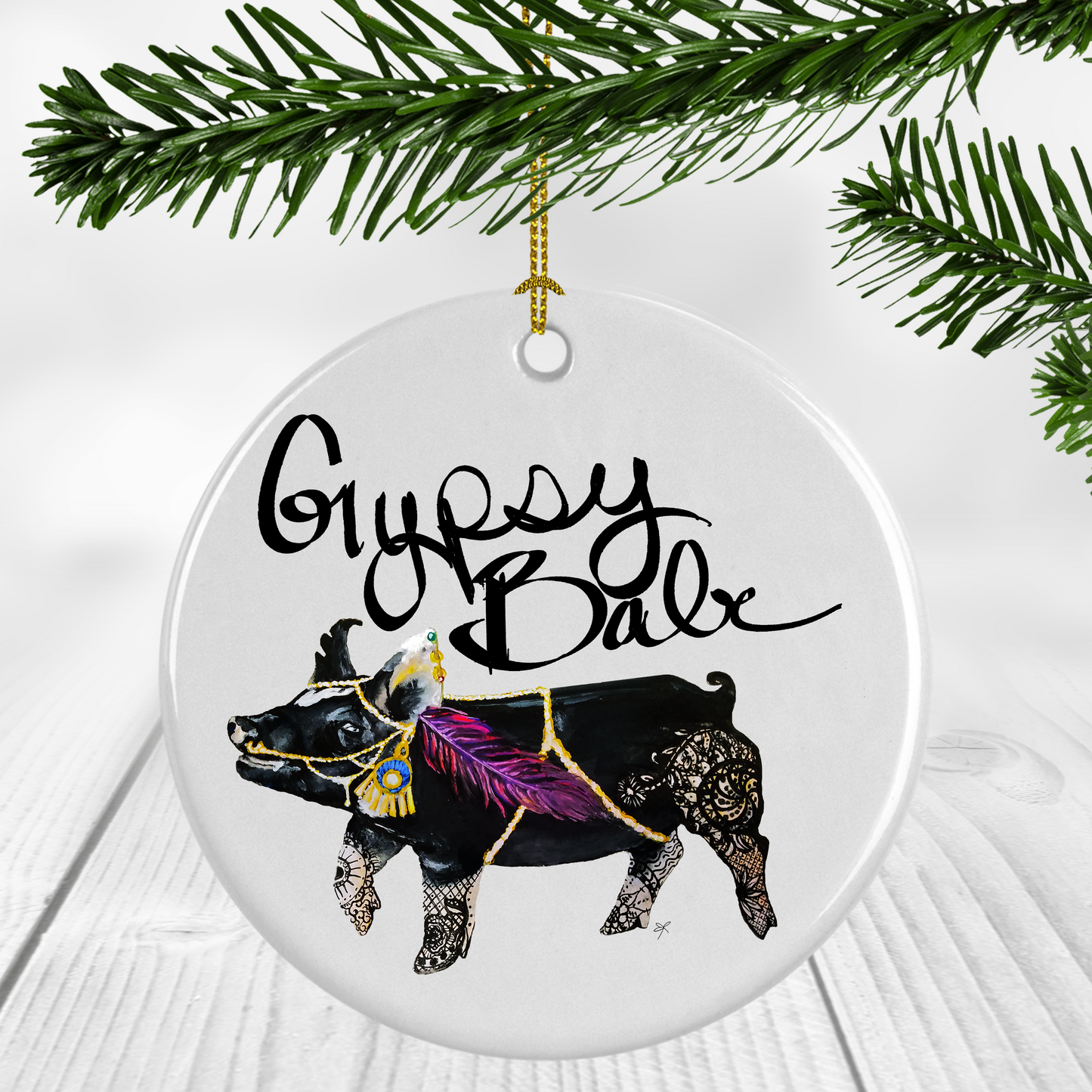 "Gypsy Babe" Ornament