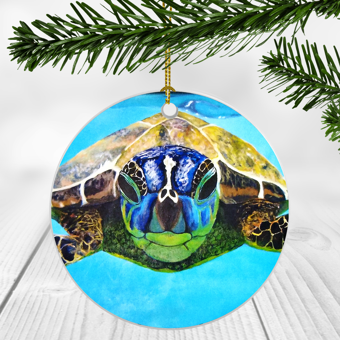 Nosey Sea Turtle Ornament