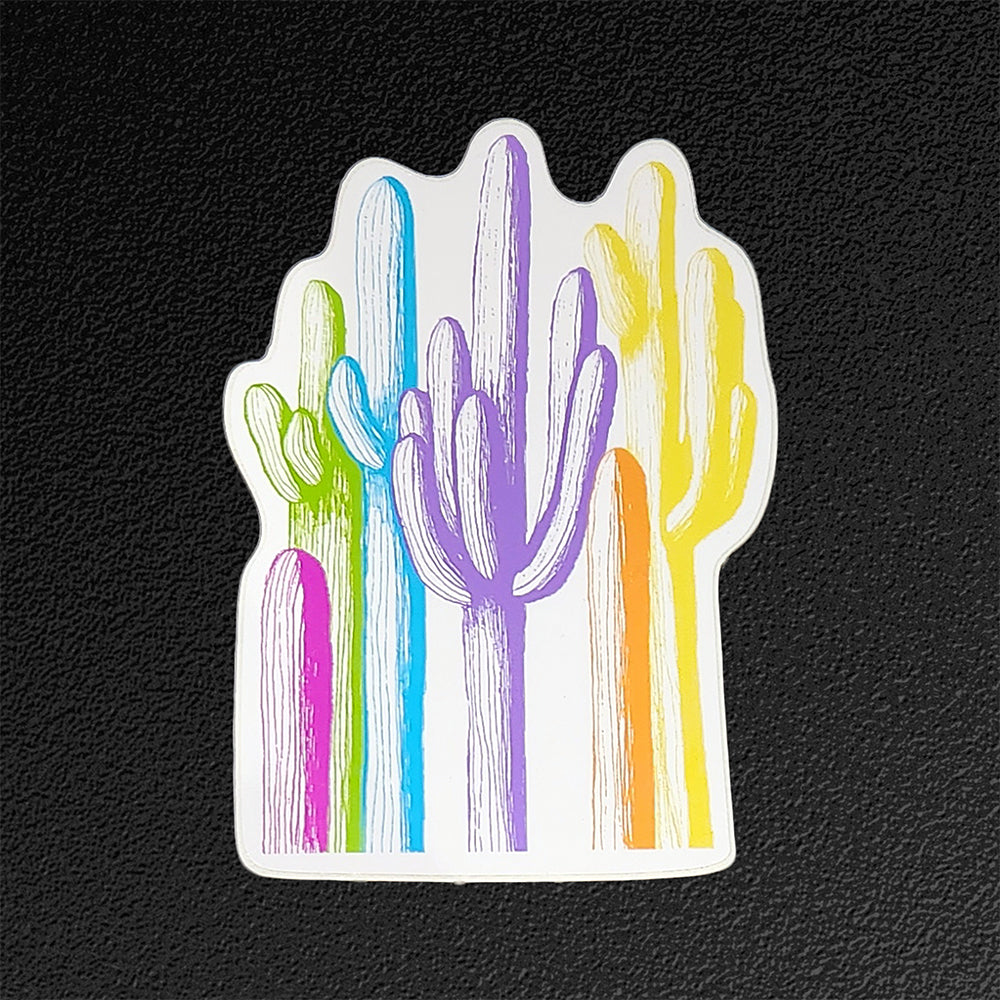 "Saguaro Forest Colors" Vinyl Sticker/Decal