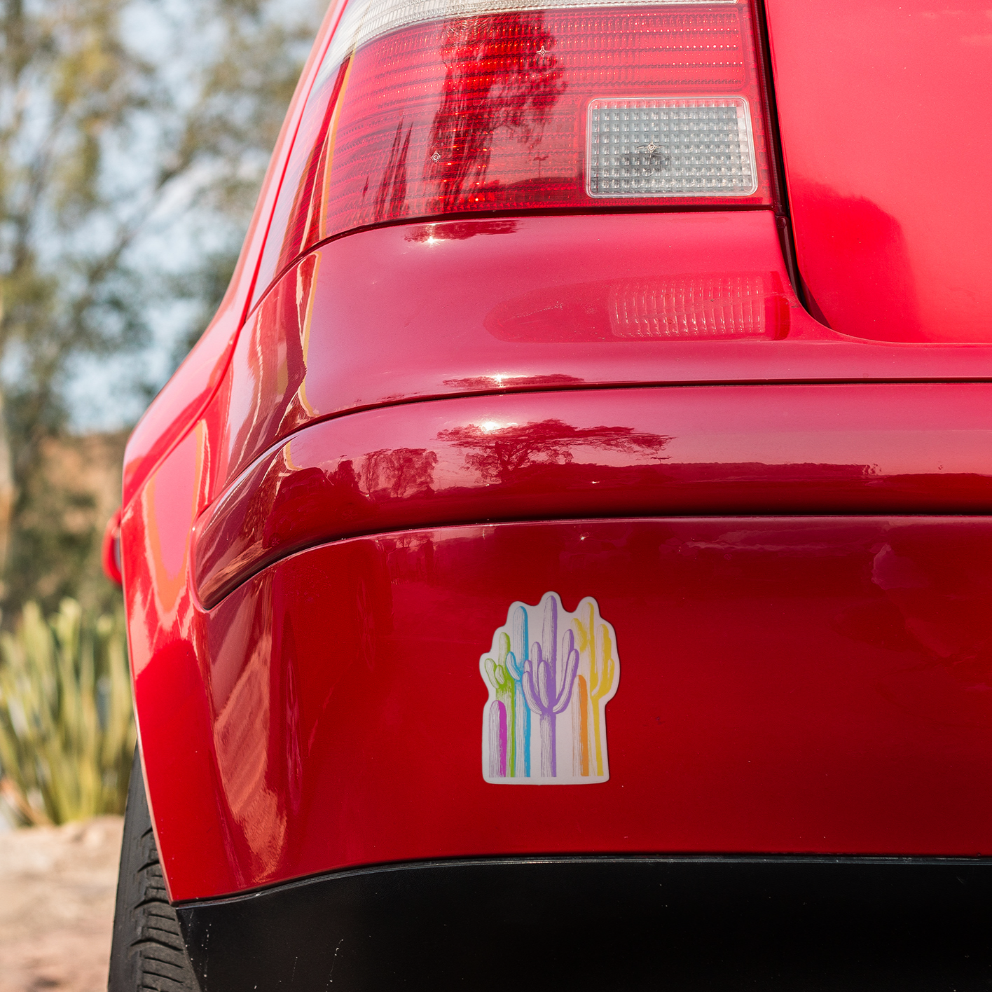 "Saguaro Forest Colors" Vinyl Sticker/Decal