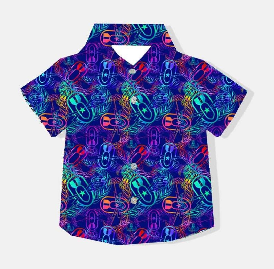Hawaiian Shirt (Children's) - "It's 5 o'clock Somewhere"