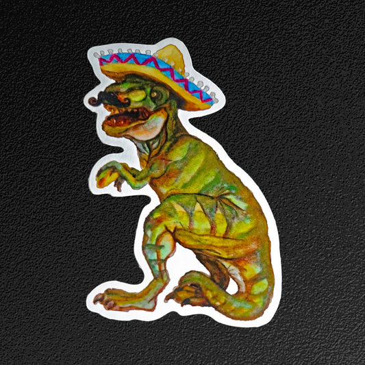 Taco Dino Vinyl Sticker/Decal