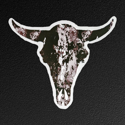 Vinyl Sticker/Decal - "White Buffalo Turquoise Skull"
