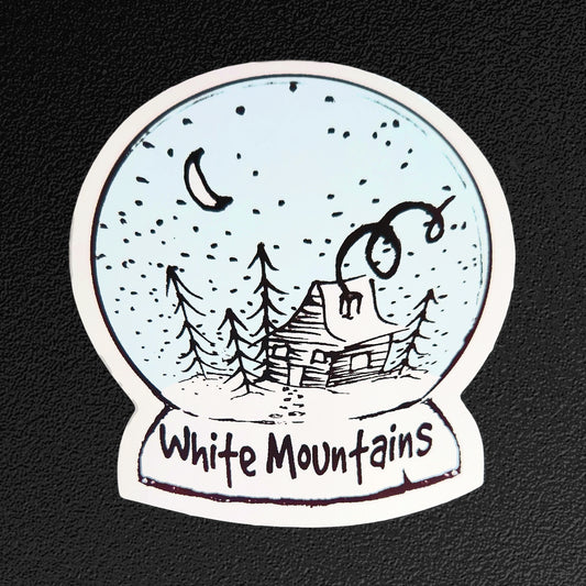 Vinyl Sticker/Decal - "Snow Globe" (White Mountains, AZ Cabin)