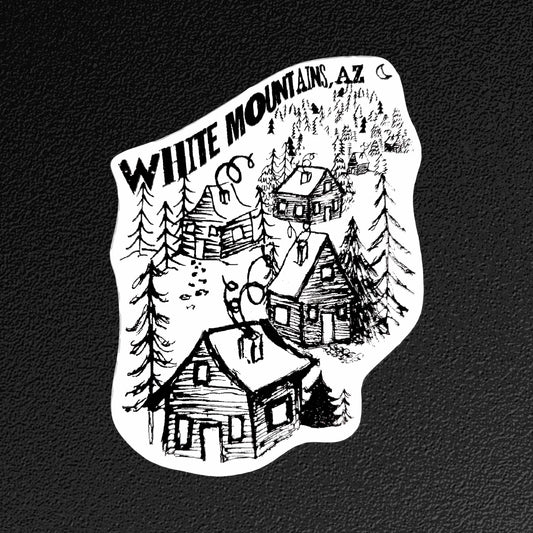 White Mountains, AZ Vinyl Sticker/Decal