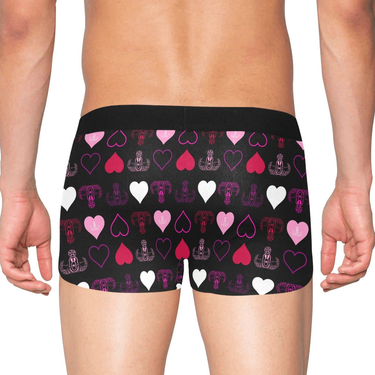 Men's Boxer Briefs with Fly - "I Heart EOD"