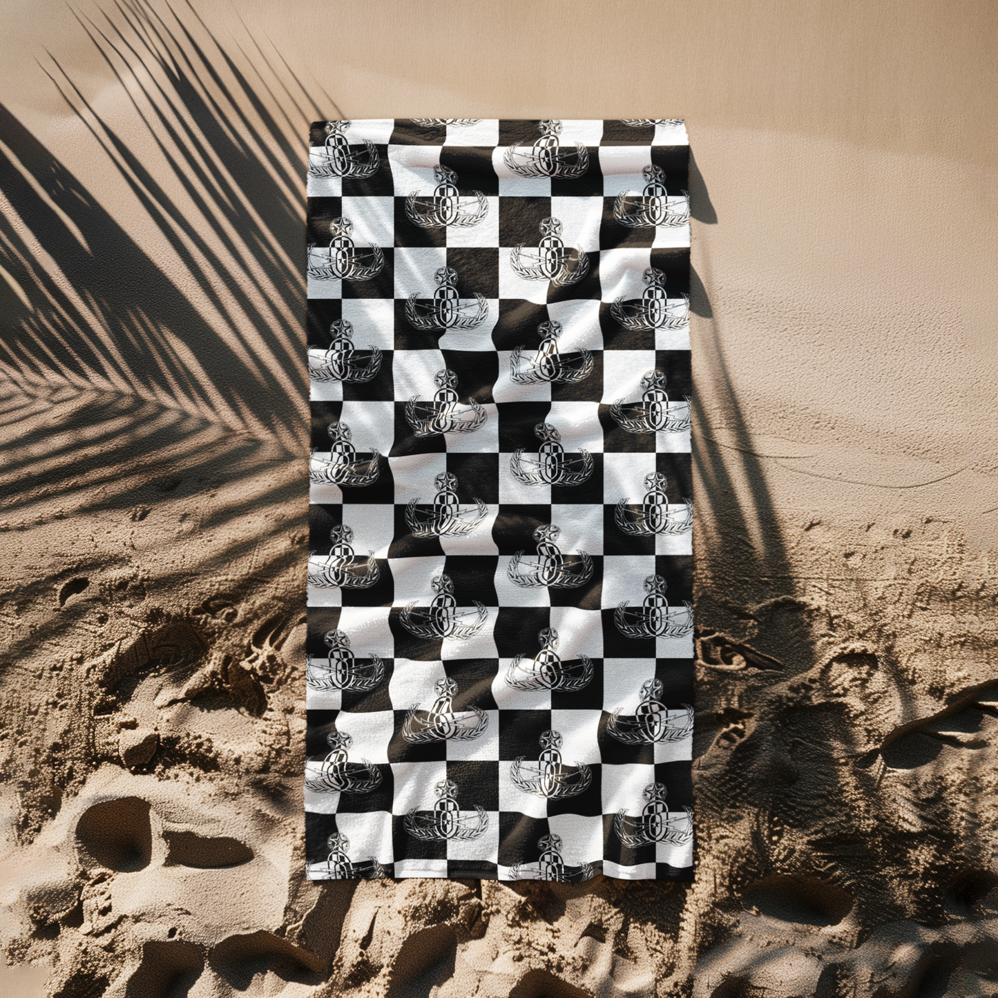 Beach Towel - "EOD Checkered Flag"