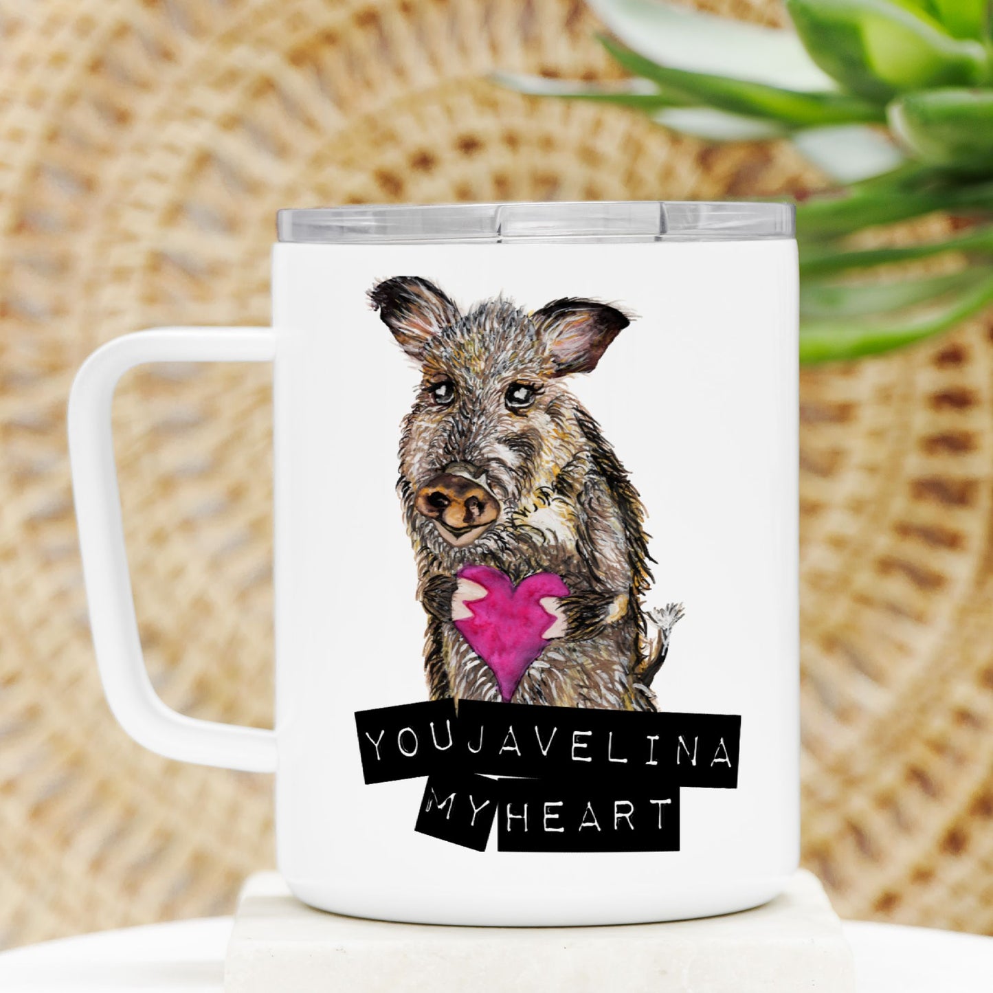 Travel Mug - "You Javelina My Heart"