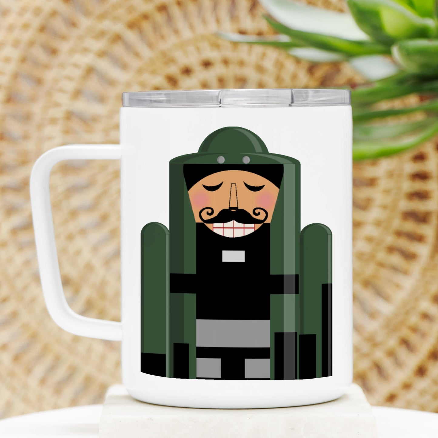 Travel Mug - "Bomb Suit Nutcracker"