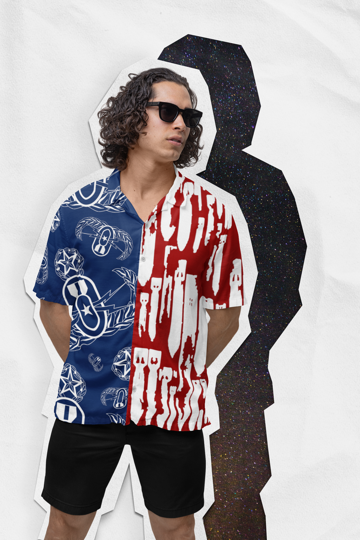 Hawaiian Shirt - "Red, White, & BOOM!"