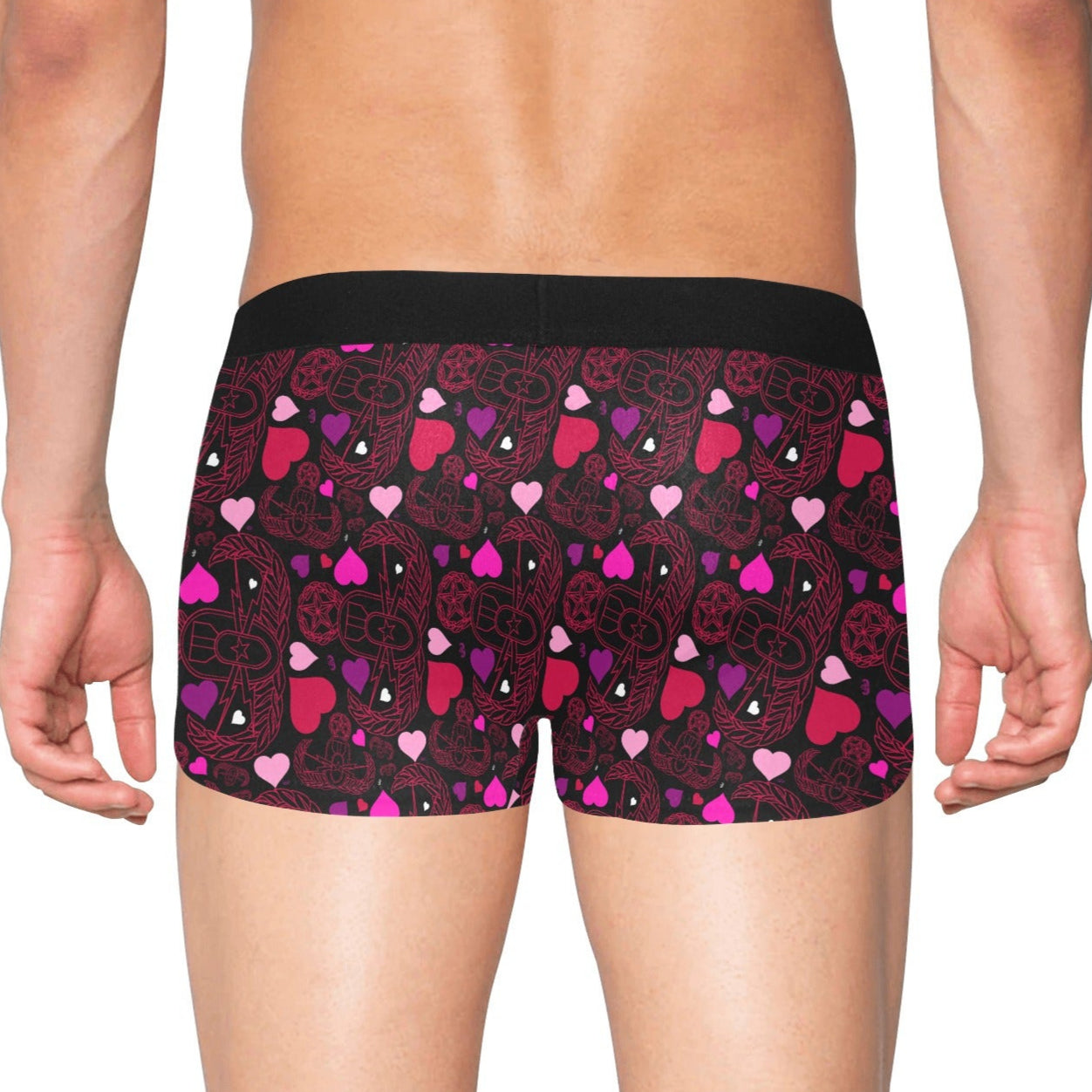 Men's Boxer Briefs with Fly - "BE-O-D My Valentine"