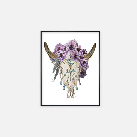 "Bohemian Skull" - Print (11" x 14")