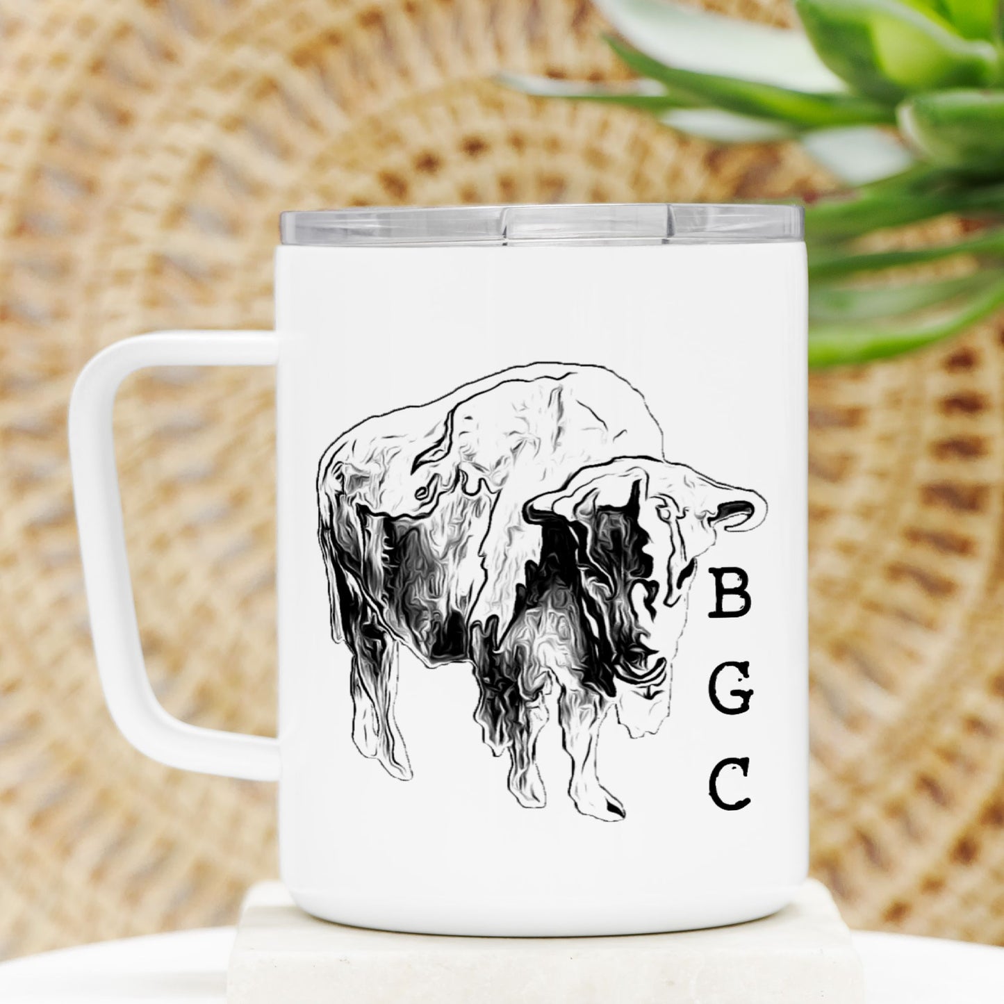 Travel Mug - "Melting Bison"