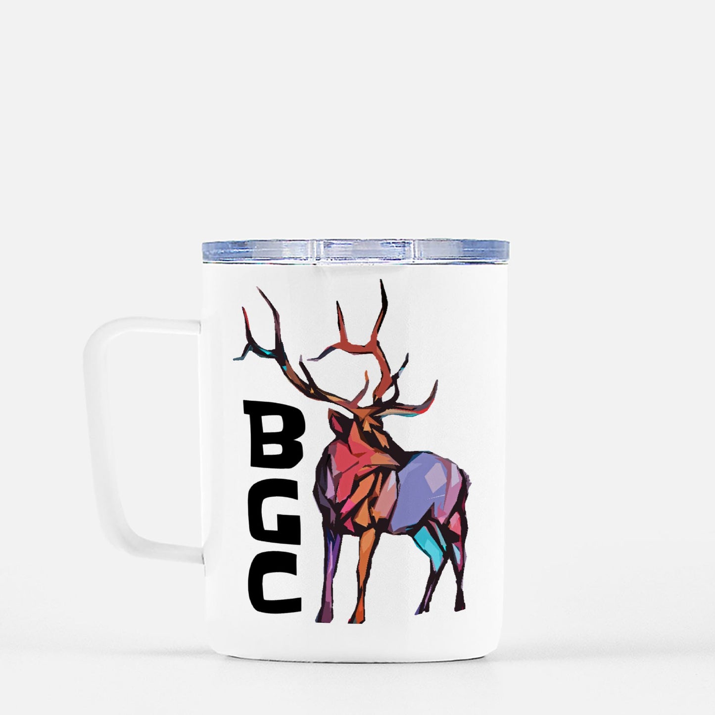 Travel Mug - "Abstract Elk"