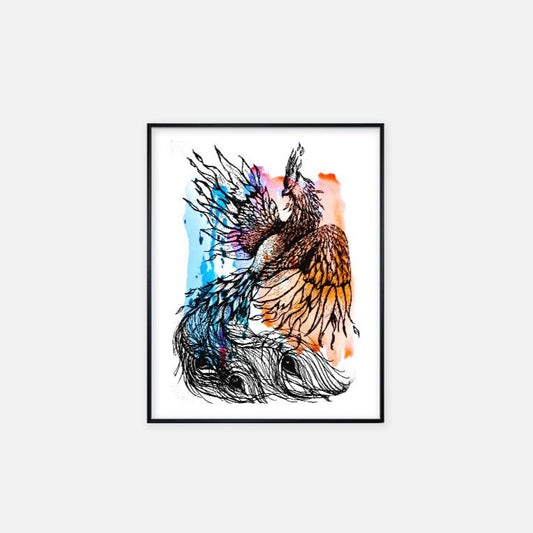 Print (11" x 14") - "Phoenix on Paint"