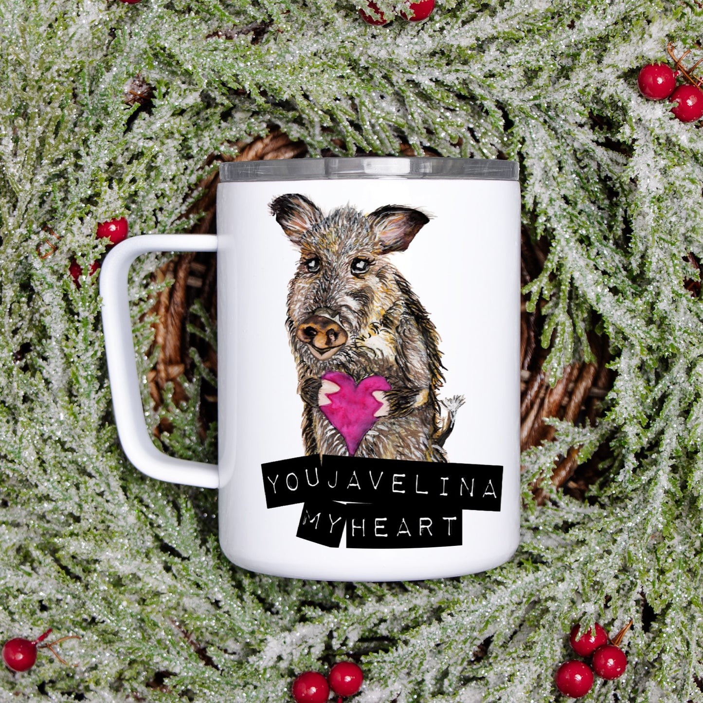 Travel Mug - "You Javelina My Heart"