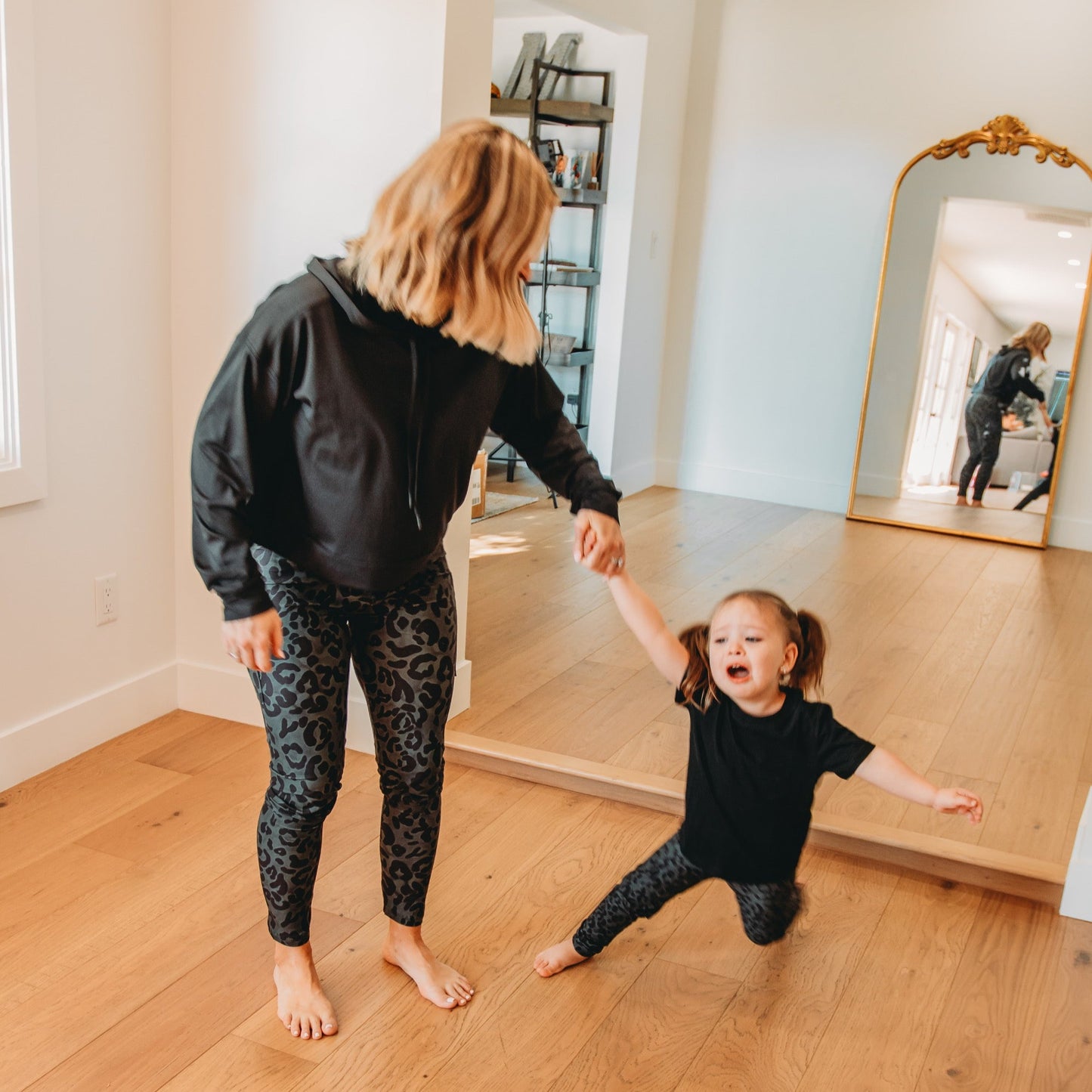 Forest Leopard Youth Leggings with Pockets