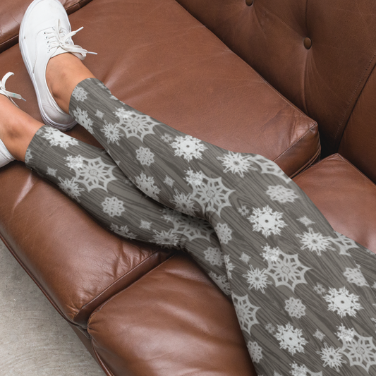 Leggings with POCKETS - "Grey Winter"