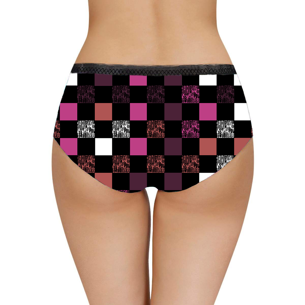 Women's Briefs - "EOD Bomb Flag Blocks" (Plum)