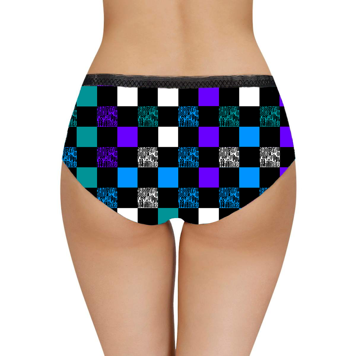 Women's Briefs - "EOD Bomb Flag Blocks" (Teal)