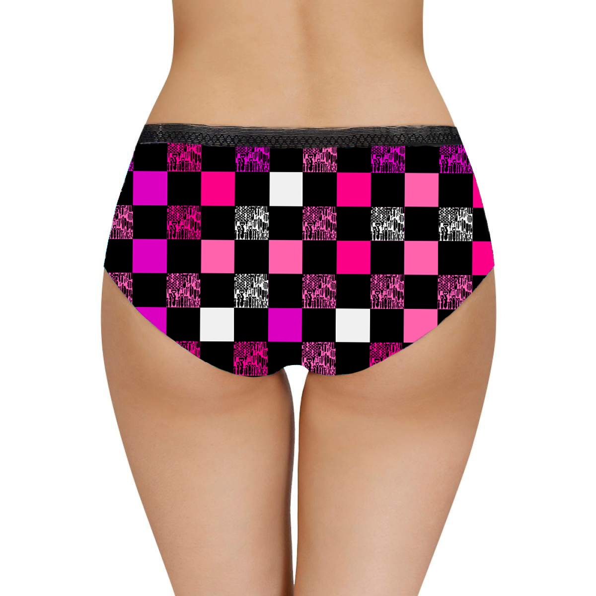 Women's Briefs - "EOD Bomb Flag Blocks" (Pink)
