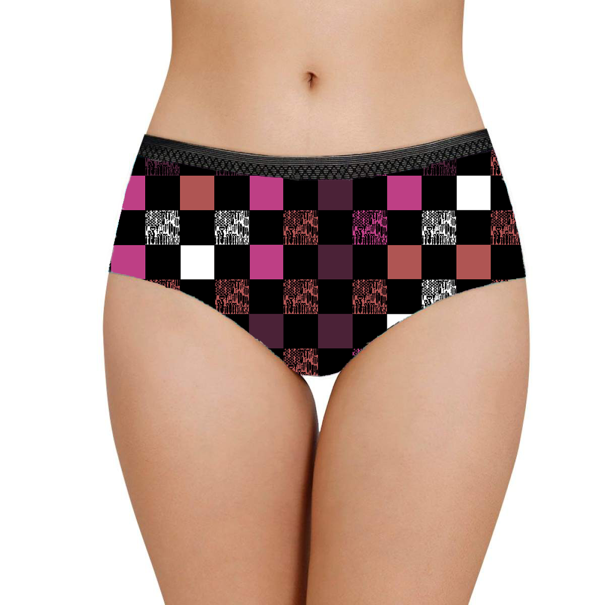 Women's Briefs - "EOD Bomb Flag Blocks" (Plum)