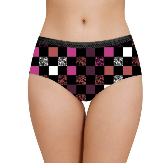 Women's Briefs - "EOD Bomb Flag Blocks" (Plum)