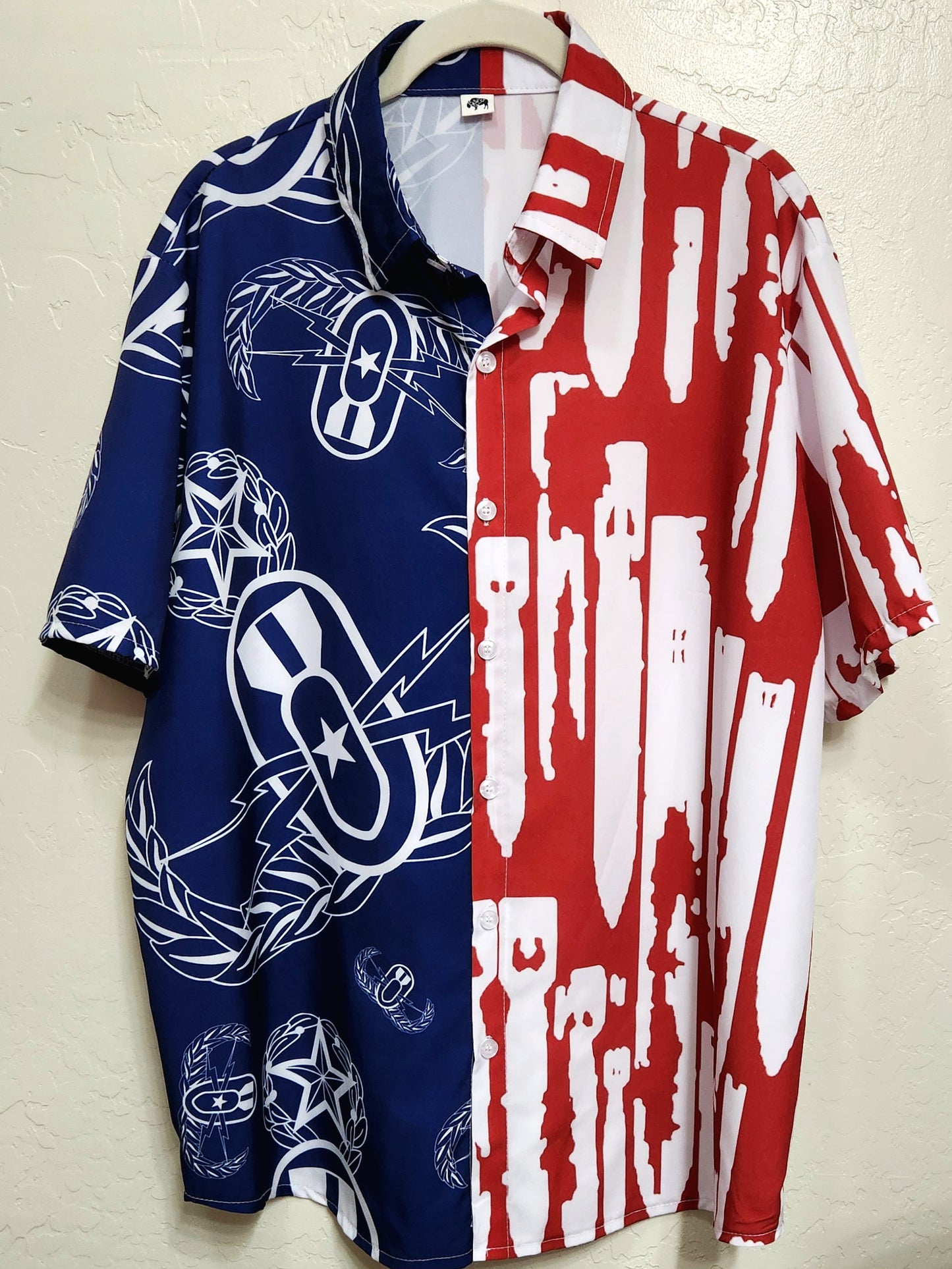 Hawaiian Shirt - "Red, White, & BOOM!"