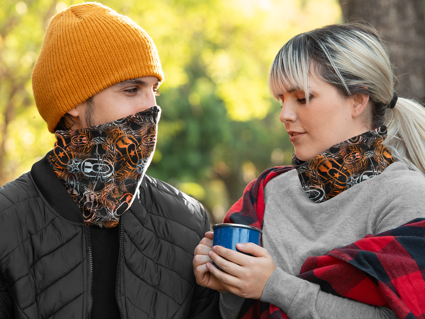 Gaiter - "It's 5 o'clock Somewhere" (Orange on Black)