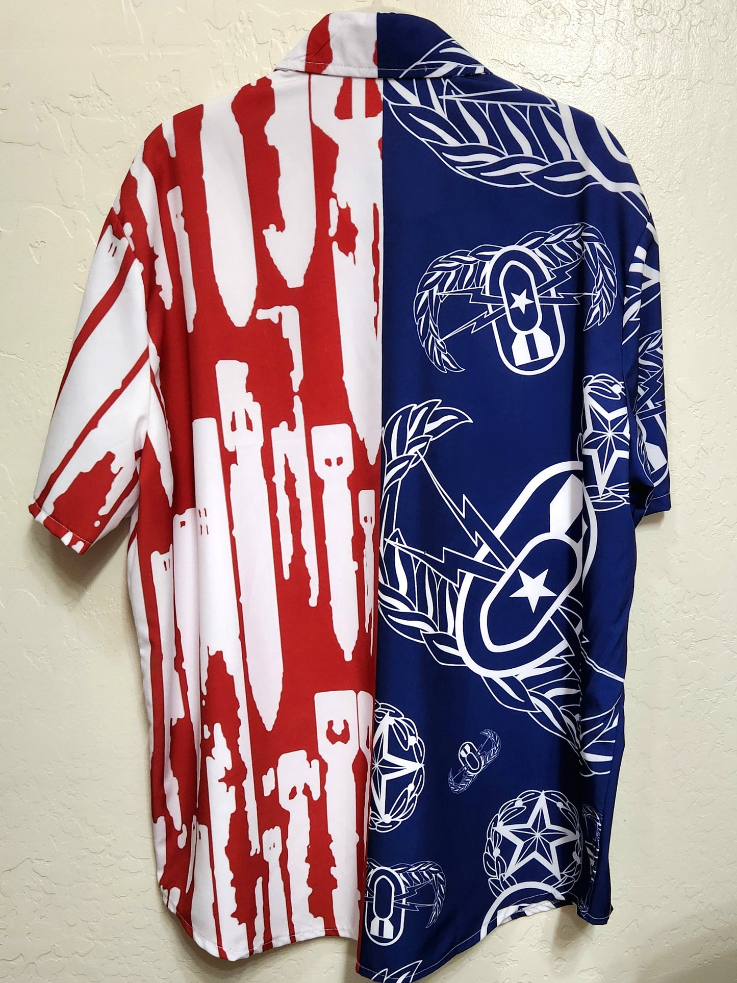 Hawaiian Shirt - "Red, White, & BOOM!"
