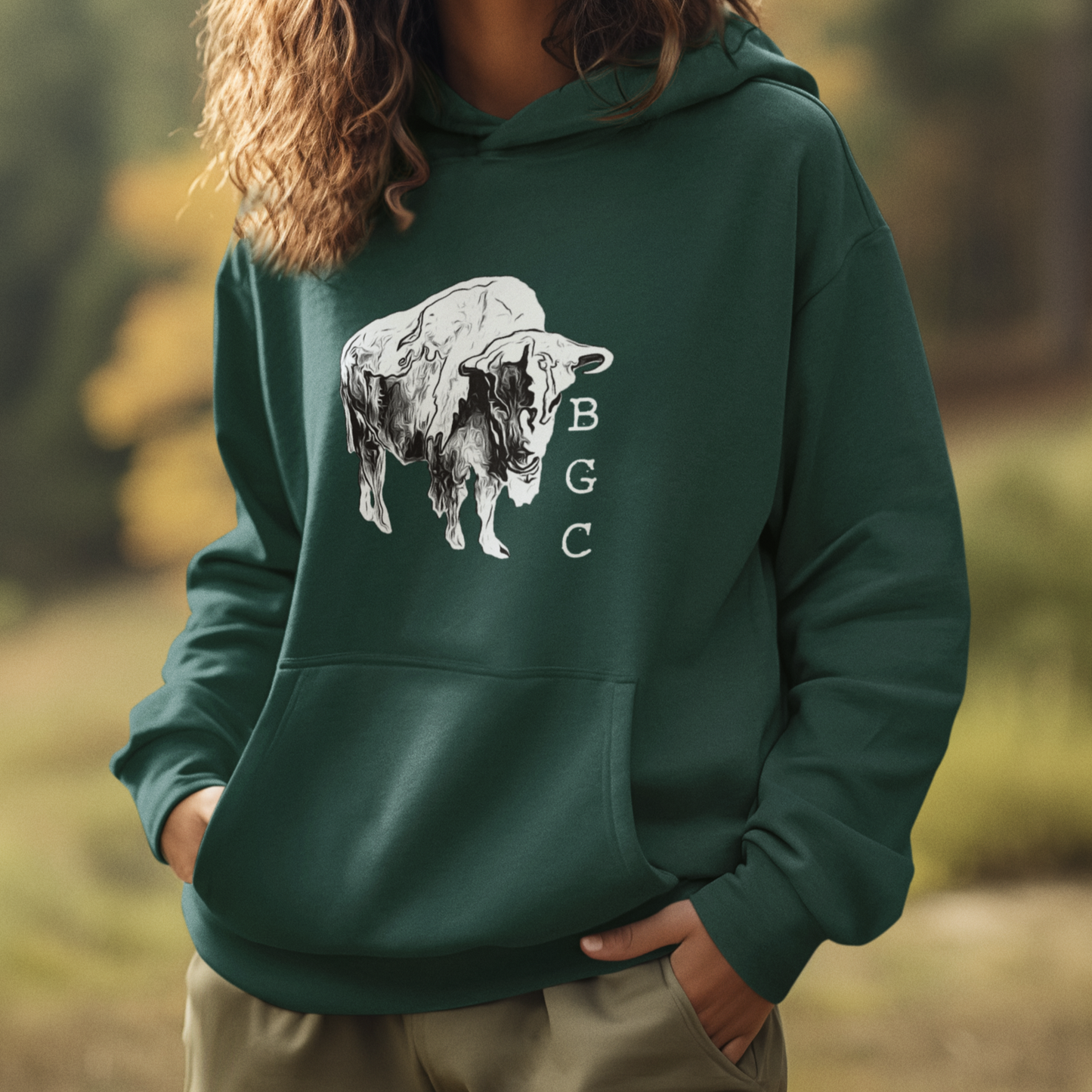 Sweat Shirt (Hoodie) - "Melting Bison"