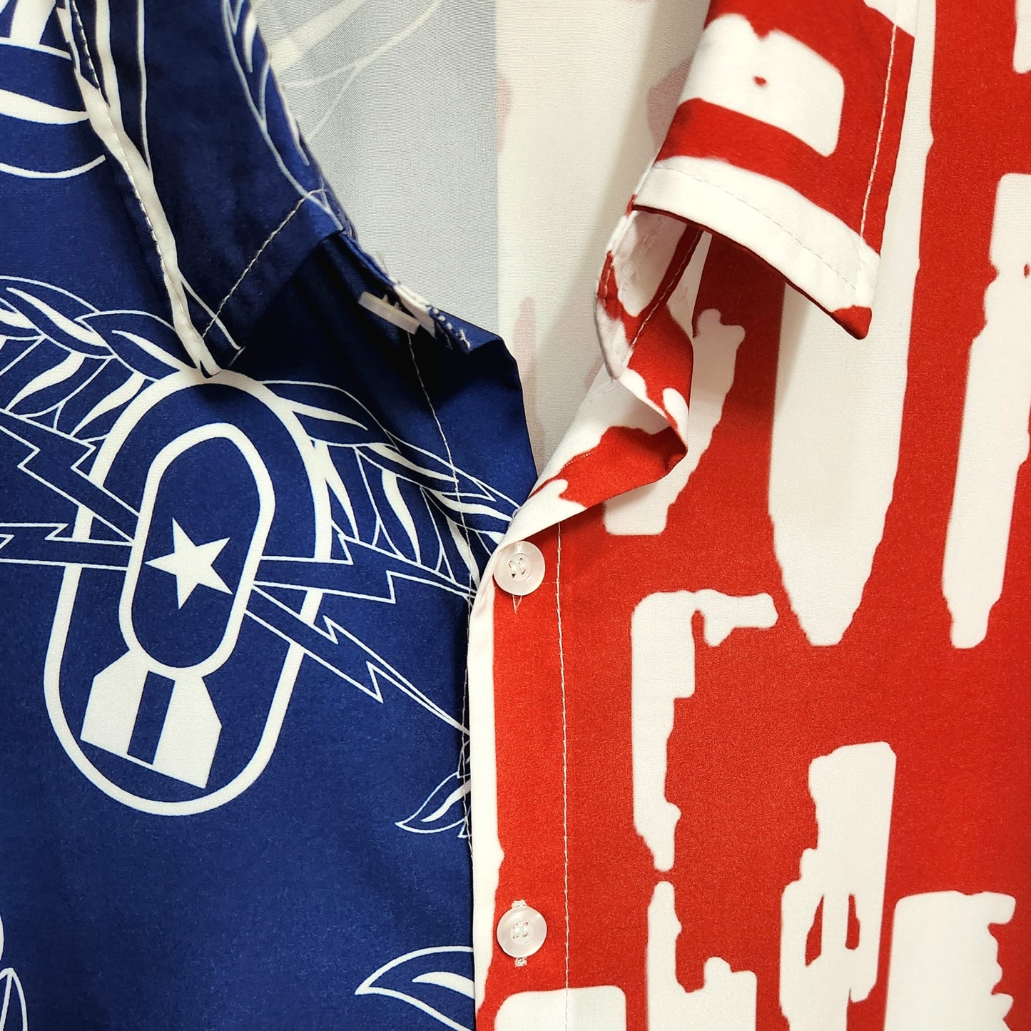 Hawaiian Shirt - "Red, White, & BOOM!"
