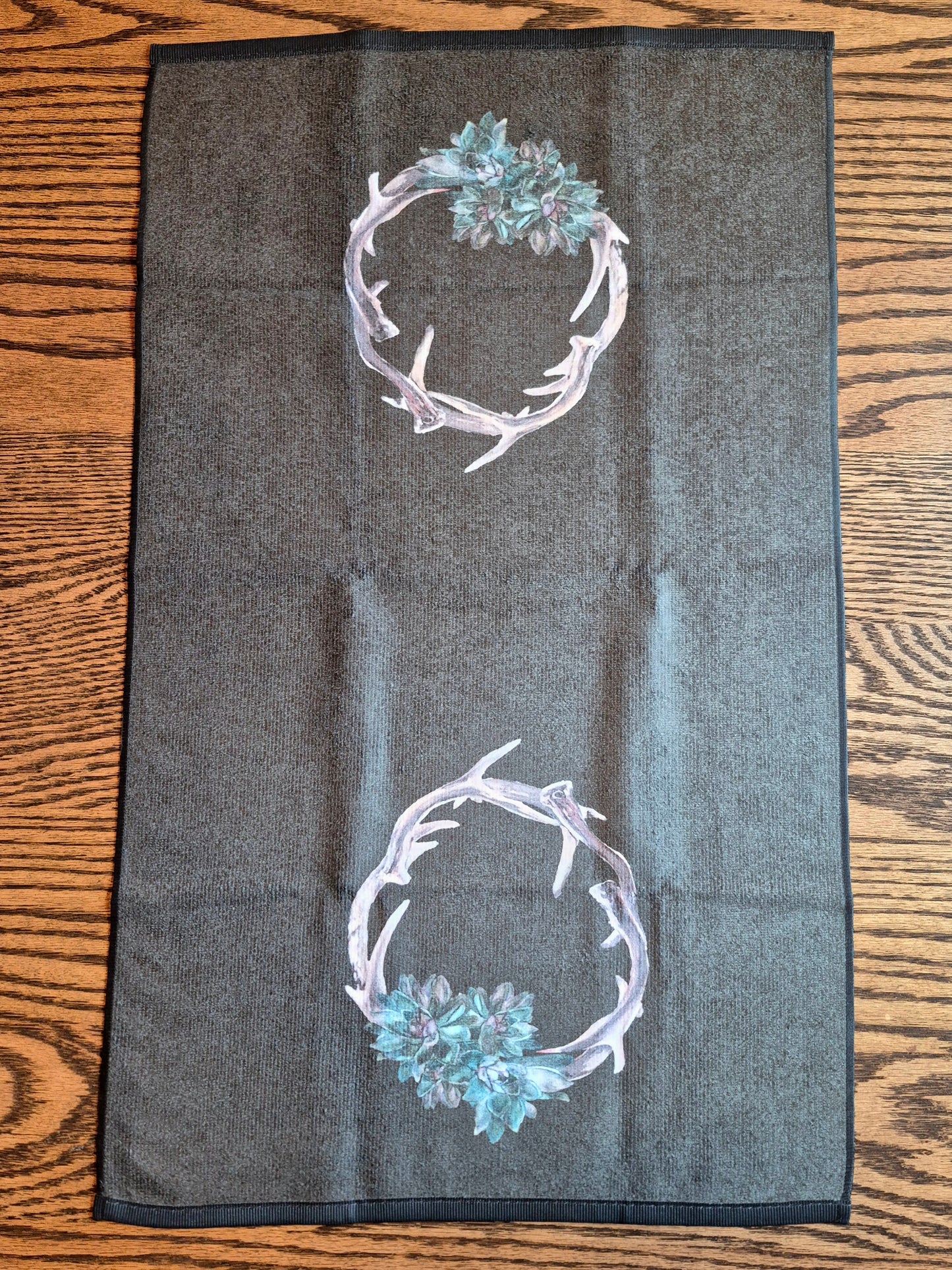 Hand Towel - "Antler Wreath"
