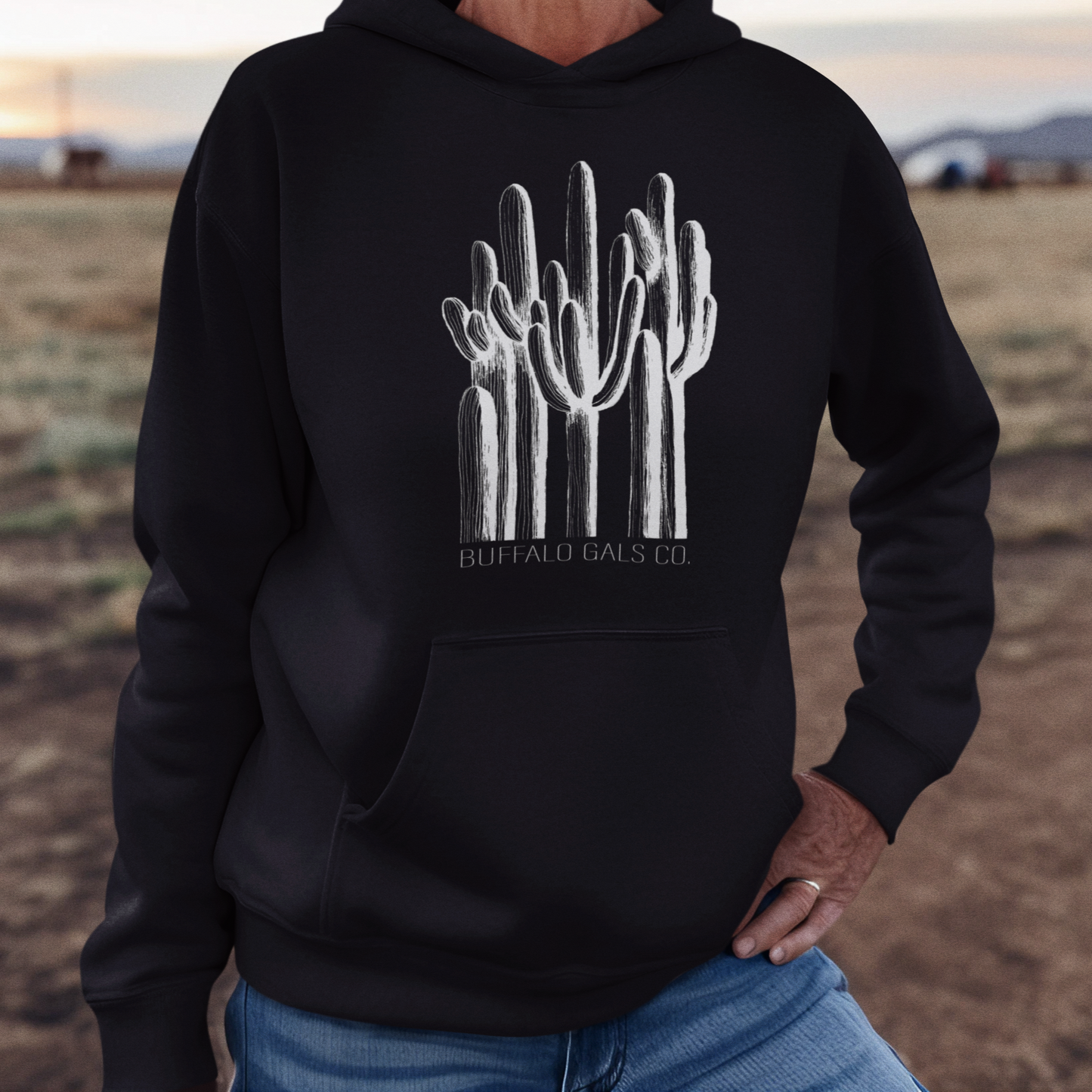 Sweat Shirt (Hoodie) - "Saguaro Forest"
