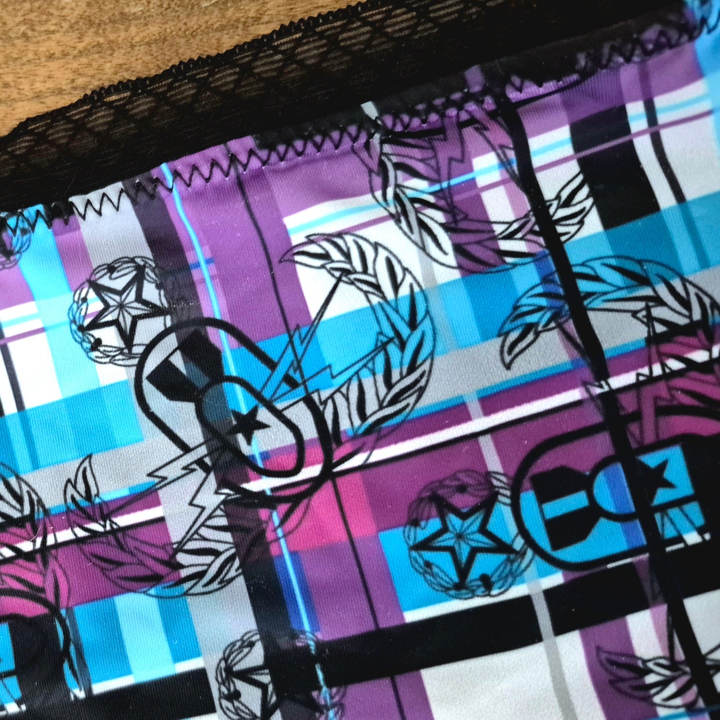 Women's Briefs - "EOD Bomb Flag Blocks" (Plum)