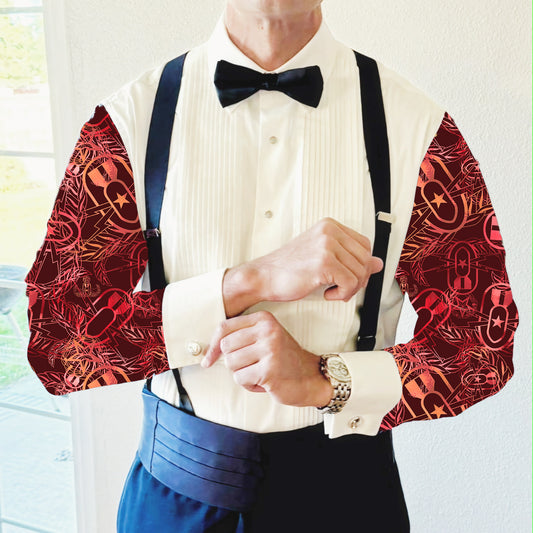 CUSTOM ORDER - Mess Dress Shirt (Men's) - "It's 5 o'clock Somewhere" (Rust)