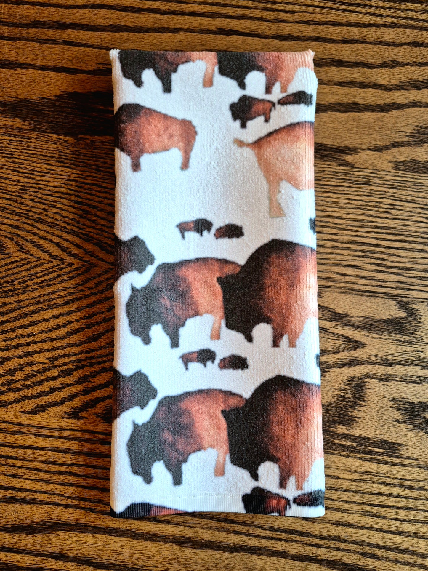Hand Towel - "Bison Herd"