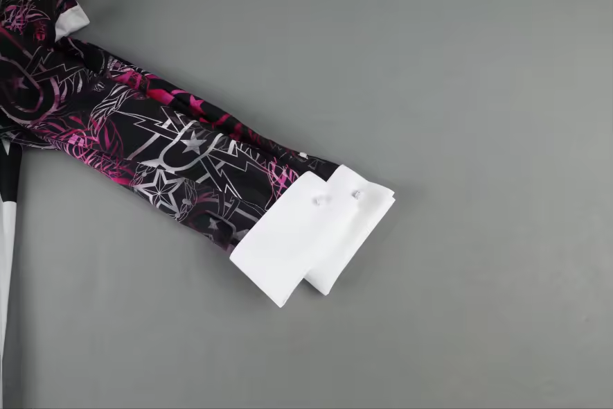 Pre-Order - Mess Dress Shirt (Men's) - "It's 5 o'clock Somewhere" (Hot Pink on Black)
