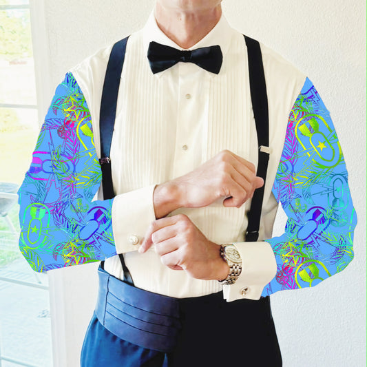 CUSTOM ORDER - Mess Dress Shirt (Men's) - "It's 5 o'clock Somewhere" (Pastels)