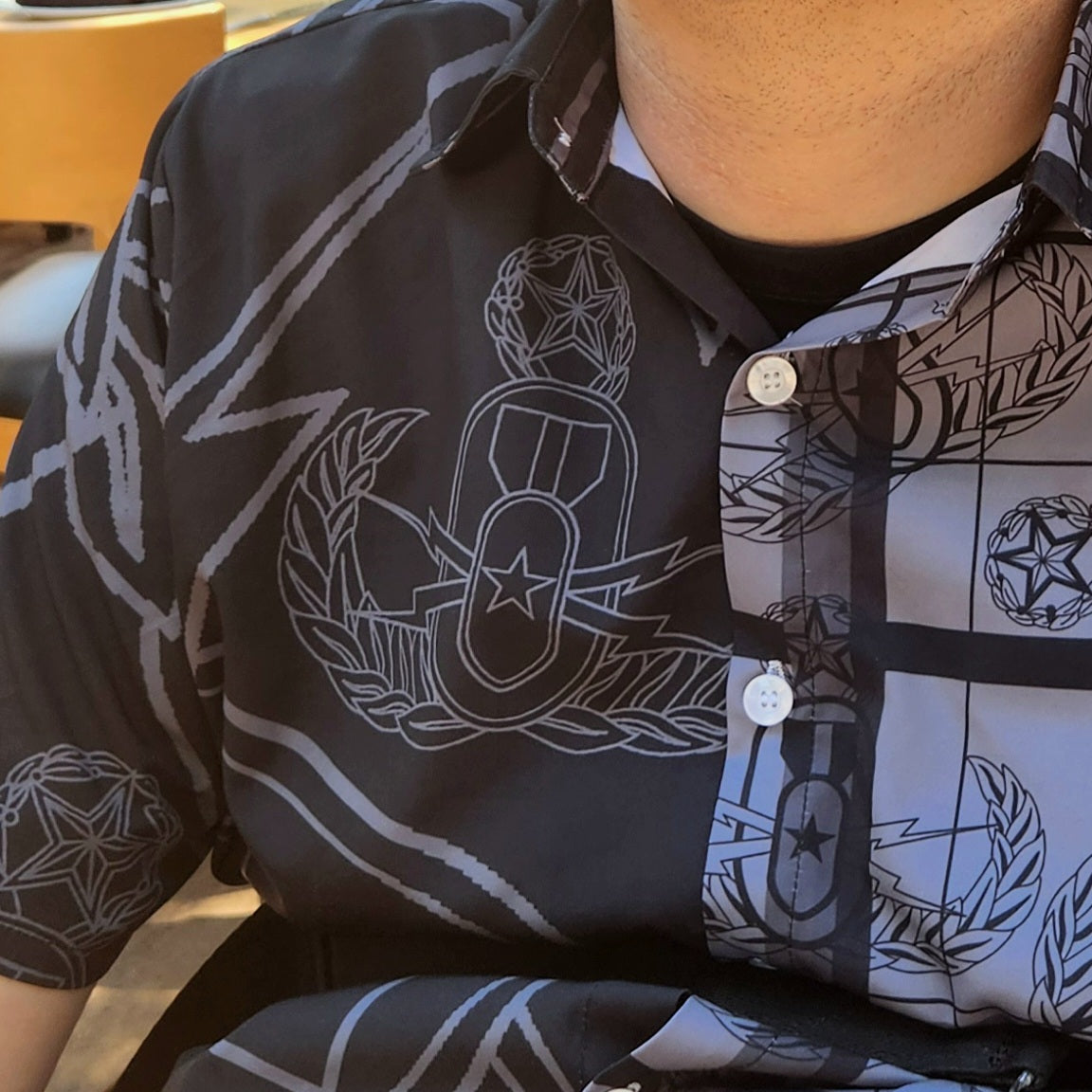 Hawaiian Shirt - "The Crab in Black"