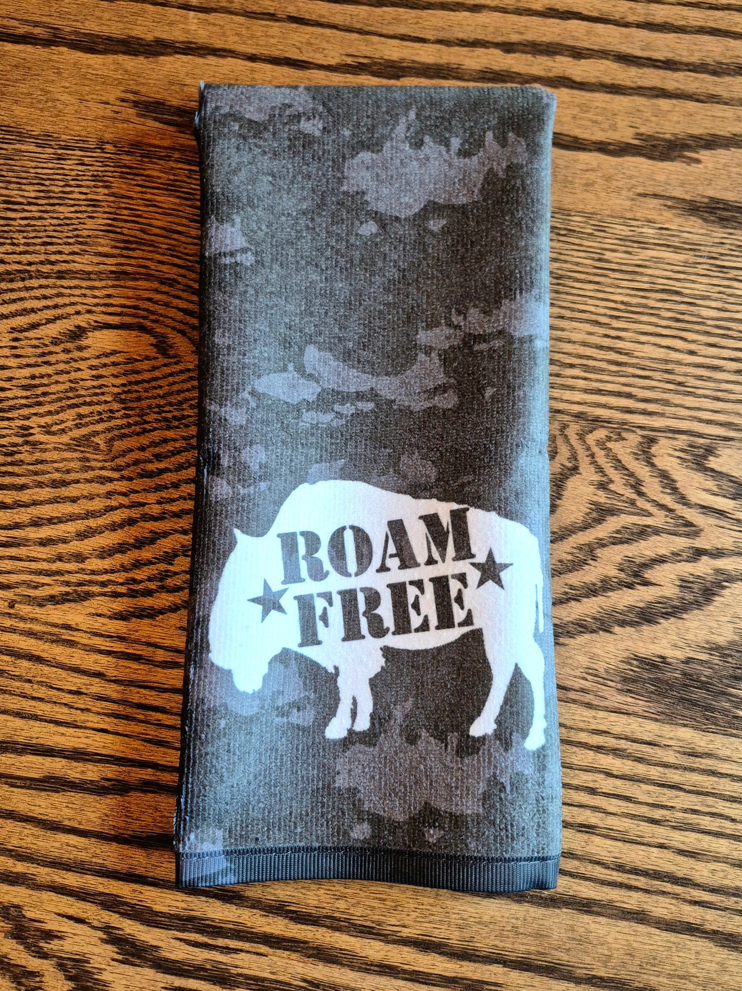 Hand Towel - "Roam Free" Bison