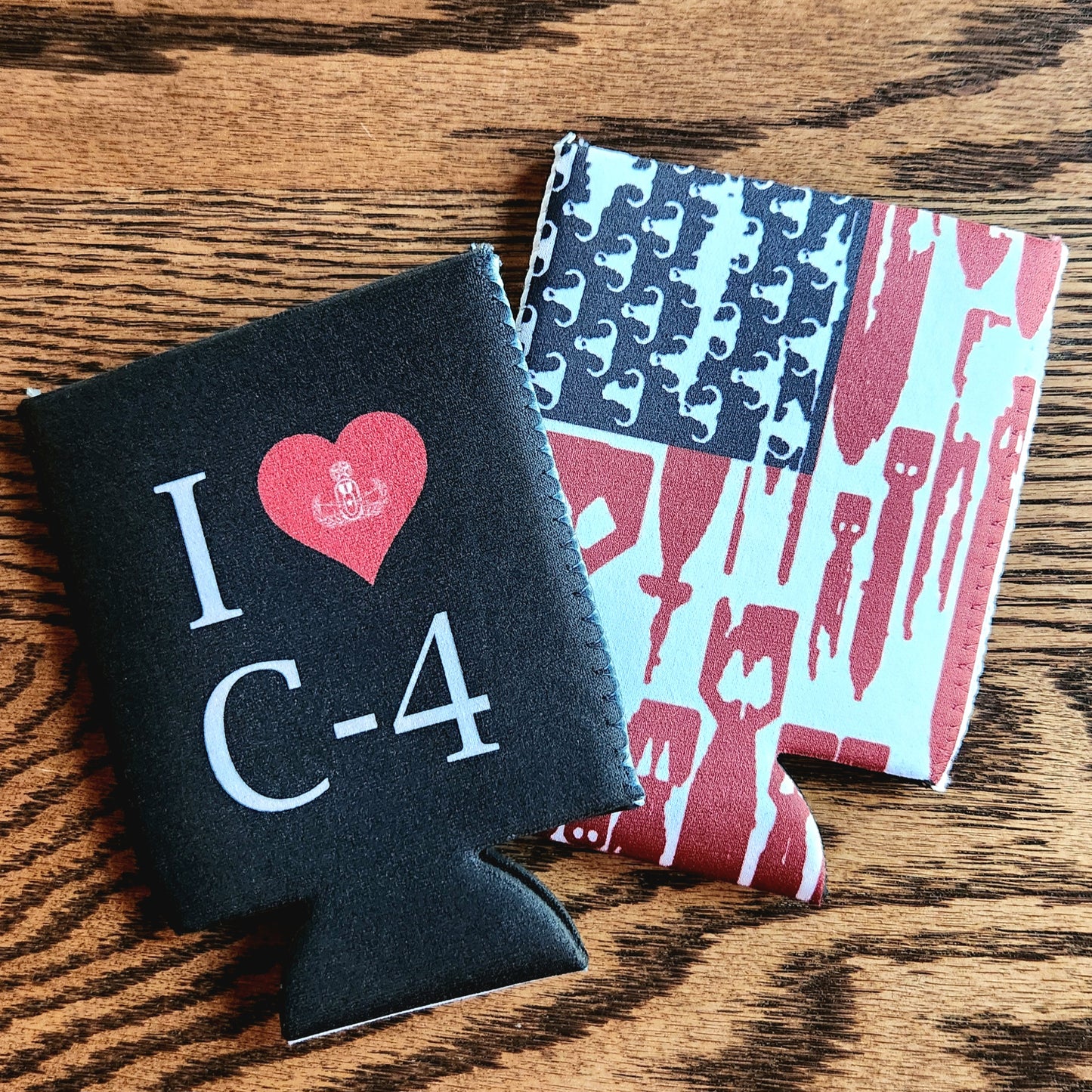 Print On Demand - Can Cooler - "I Heart C-4"
