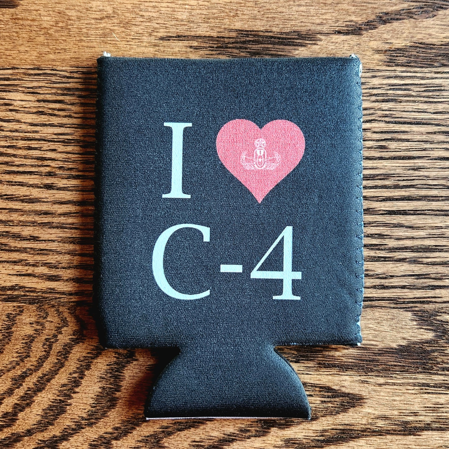 Print On Demand - Can Cooler - "I Heart C-4"