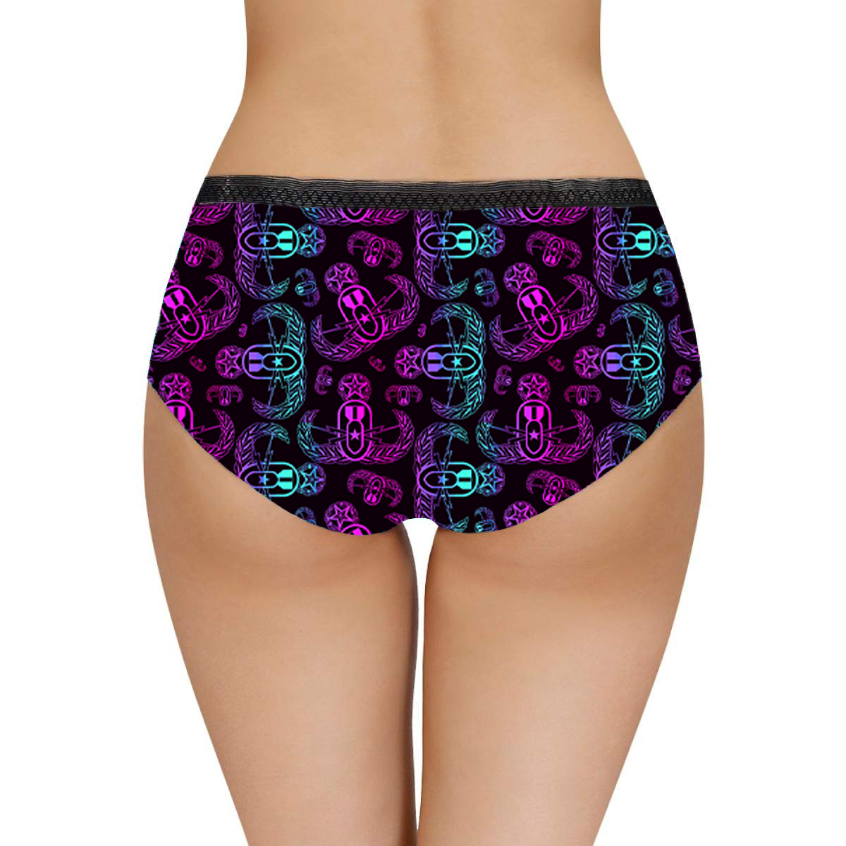 Women's Briefs - "EOD BOMBre" (Pink/Turquoise/Purple)
